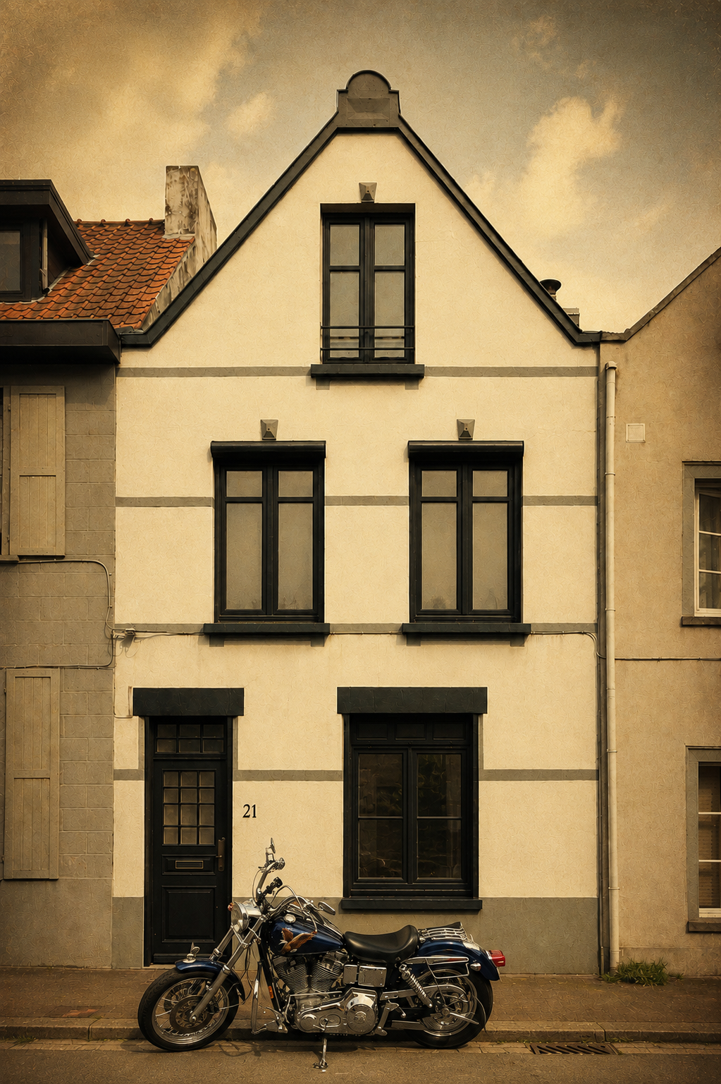 A21 — townhouse facade in the old centre of Knokke