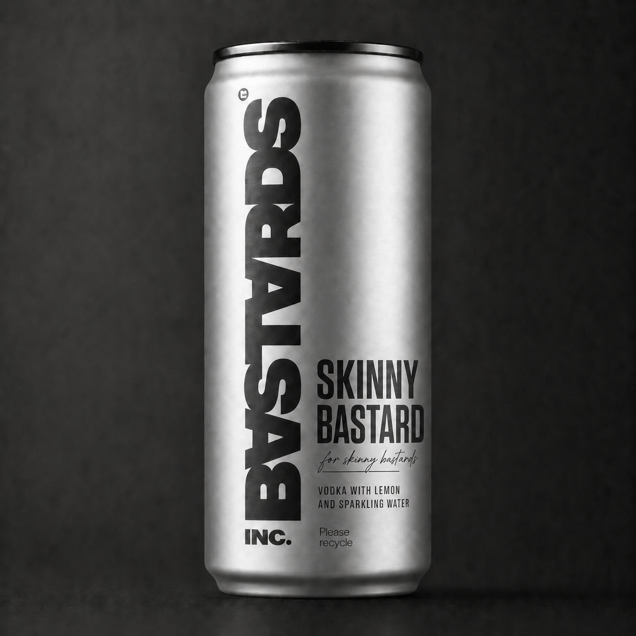 BASTARDS Skinny Bastard — silver can