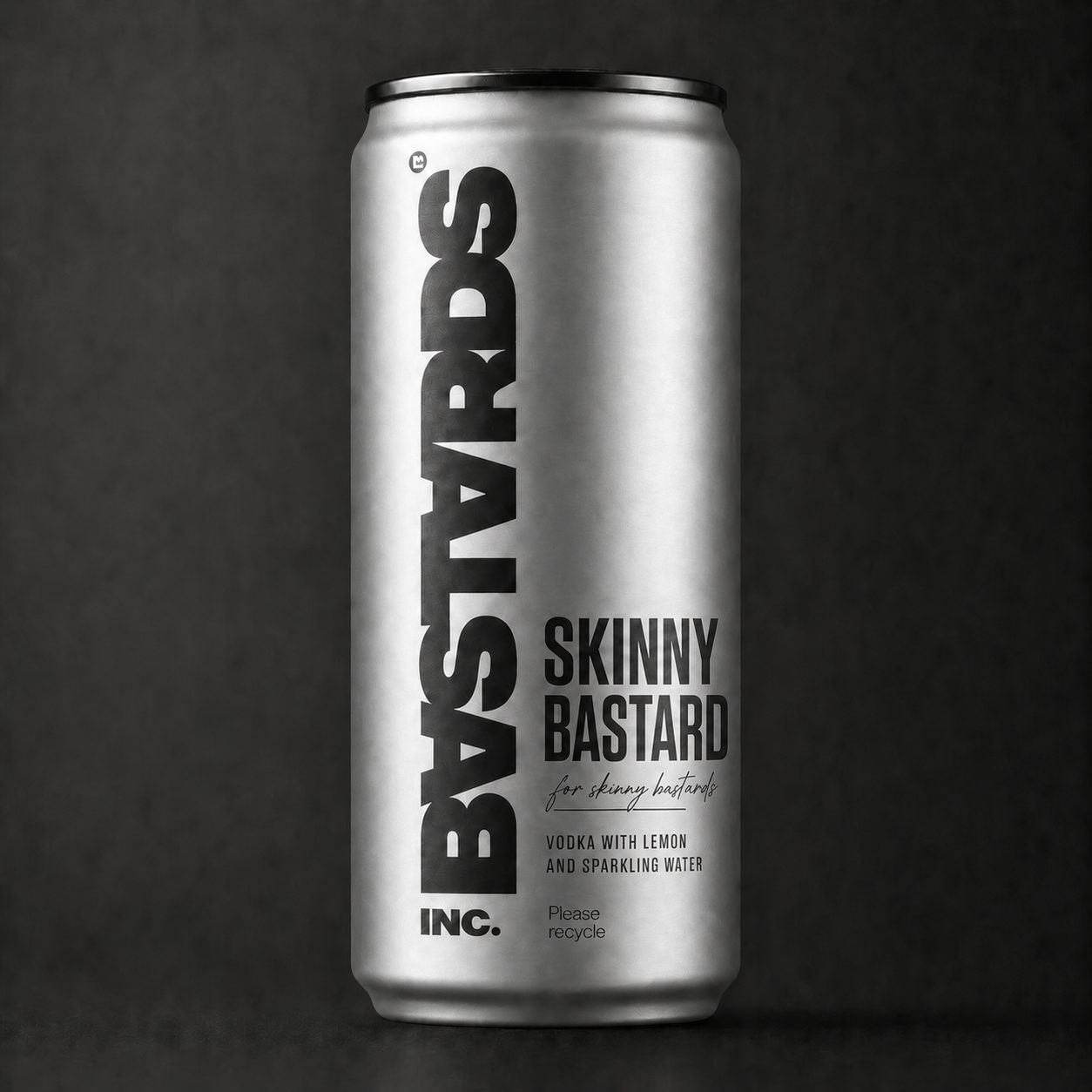BASTARDS Skinny Bastard — silver can